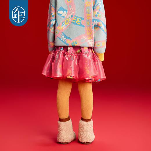 年衣童装女童半身裙秋冬新款宝宝网纱甜美蓬蓬公主裙儿童裙子顺得不得了半裙 商品图4