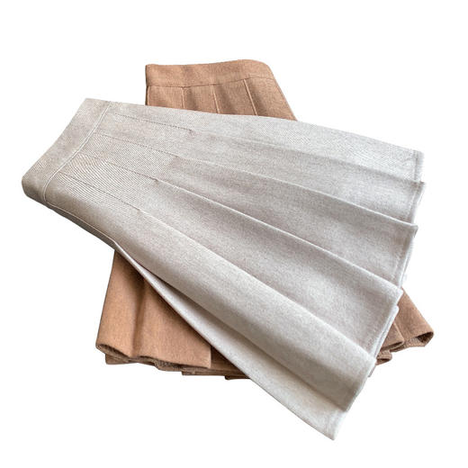 「品质百褶裙！数色可选」女秋冬半身裙毛呢加厚高腰短裙 黑色显瘦大码a字裙子 商品图4