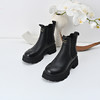 经典鲨2024冬季新款百搭圆头加绒保暖平底时尚短筒马丁靴女KW296-D58061 商品缩略图2