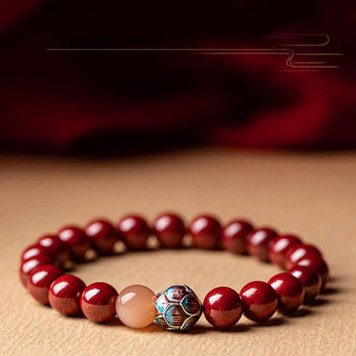 笙观相沐莲花紫金砂朱砂手串 |  “朱”事顺利 寓意美好 高含量朱砂  精巧别致 商品图0