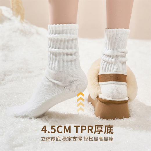 ZHR则则真皮加绒雪地靴女2024冬季新款保暖皮毛一体厚底羊毛棉鞋 商品图3