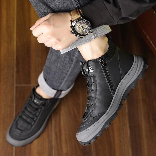 【羊毛内里】圣得西冬季休闲鞋户外防滑工装鞋加绒保暖伐木鞋2462964131 商品图3