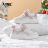 ANNIL/安奈儿女童小白鞋2024冬季新款爆款棉鞋厚底儿童休闲运动鞋HG4404143 商品缩略图1