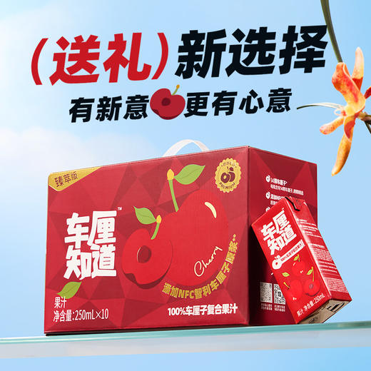  椰子知道车厘知道100%车厘子复合果汁250ml*10（礼盒装） 商品图1