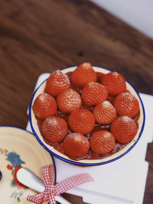 抱盆吃蛋糕❗️搪瓷盆草莓蛋糕（送一把钢勺，中/大号额外送5人份普通餐具） 商品图3