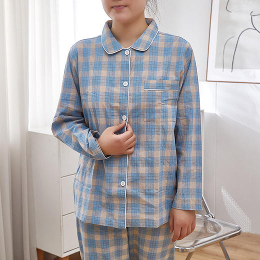 无*良品同款 情侣款水洗棉长袖家居服套装 商品图11