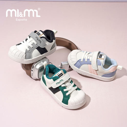 M1&M2儿童童鞋斜纹绒板鞋M91844102 商品图6