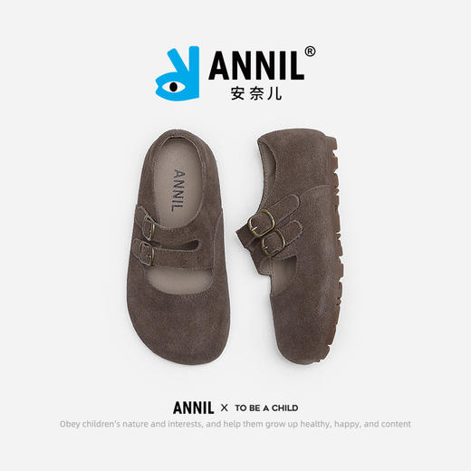 ANNIL/安奈儿女童勃肯鞋春秋2024新款女孩公主单鞋软底防滑儿童鞋HM4301068 商品图3