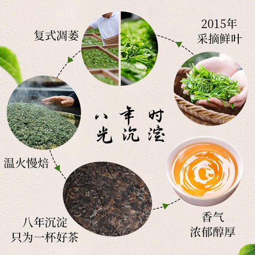 佐禧佑福 白茶2015寿眉350g茶叶茶饼 商品图2