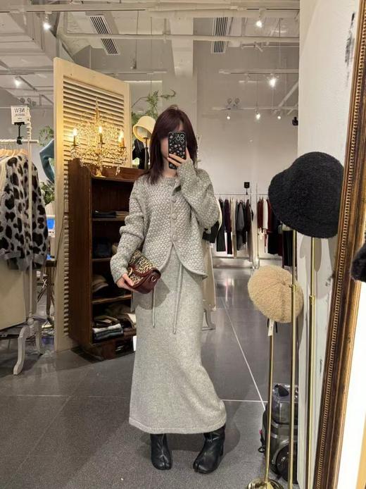 【门店同款】ENJOY冬季编织珍珠片针织套装 159949277 商品图0