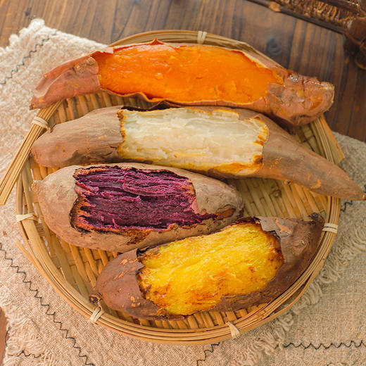 【四拼蜜薯】榴莲蜜薯 紫薯 哈蜜薯 烟薯25号 软糯香甜 4.5斤装 商品图5