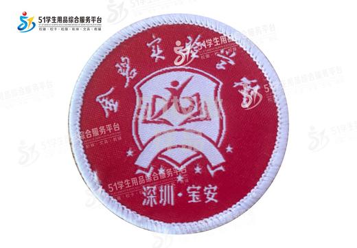 通版深圳市宝安区金碧实验学校织唛校徽礼服姓名贴可缝烫现货发51 商品图0