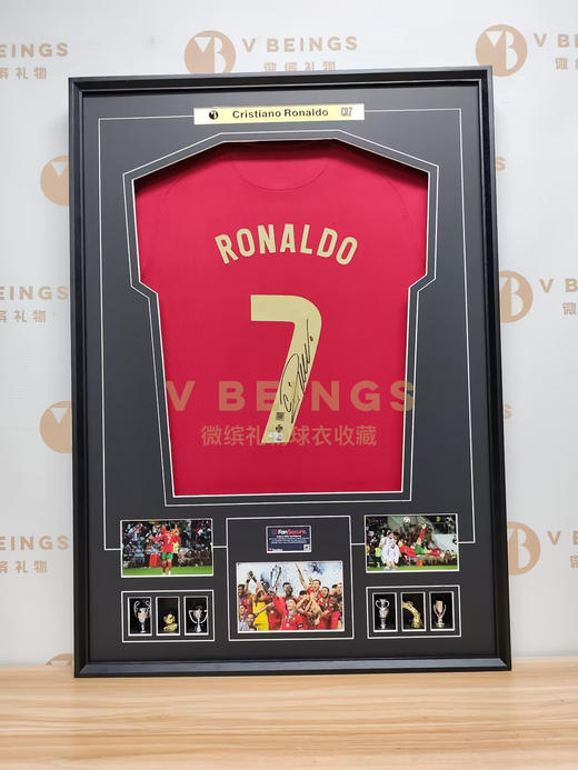 收藏系列 C罗 葡萄牙队7号 2020欧洲杯 亲笔签名球衣 商品图1