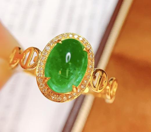 1.54ct蛋面祖母绿戒指 商品图1