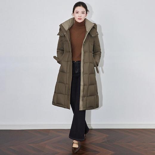 【高货wl】全新升级【铂金会员735/天猫999/差价264】(01014) 洛诗琳时尚撞色白鸭绒羽绒服女冬连帽加厚保暖上衣外套 商品图4