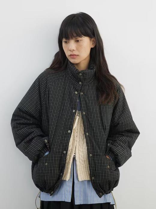 步履不停/4D25003C/格纹工装短款棉服夹克外套上衣 商品图1