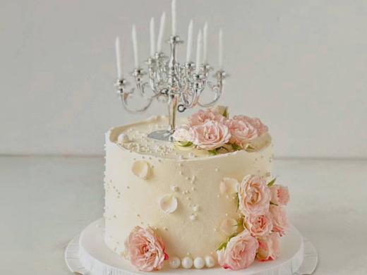 『温柔暮色』烛台鲜花蛋糕 商品图0