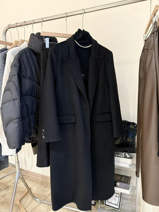 高级感假两件羊毛大衣 商品图3