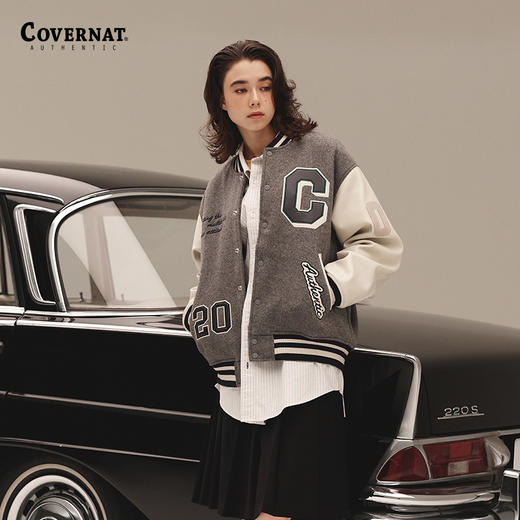 Covernat2023冬季新品男款刺绣夹克棉服外套CO2303JK07 商品图4