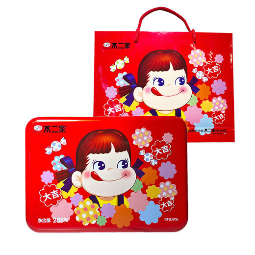 不二家原味牛乳糖288克（约85颗）礼听装 香醇牛奶糖礼物送女友 原味牛乳糖288克礼听（送礼袋） 商品图5