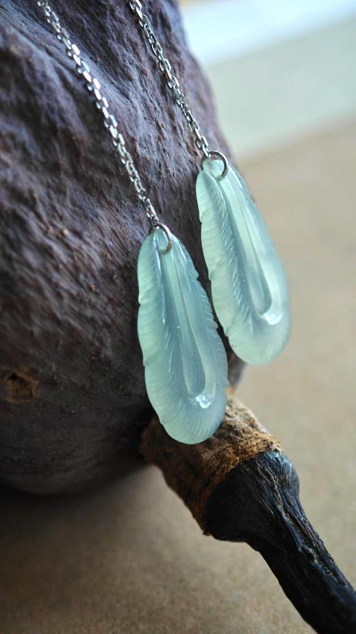 初雪·翡翠耳坠集【嘉石538】 商品图4