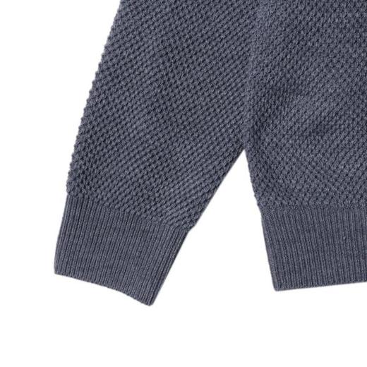 WY816秋冬季新款时尚个性韩版撞色半纽扣圆领针织毛衣百搭潮流宽松 商品图4