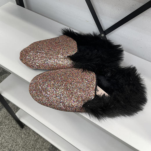 Victoria's Secret/维多利亚的秘密 女包头亮片加绒保暖拖鞋 商品图0