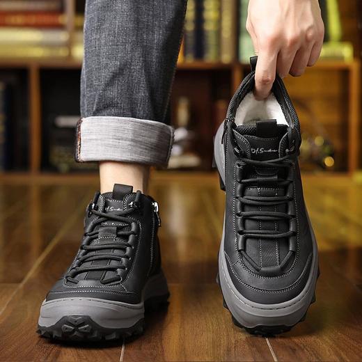 【羊毛内里】圣得西冬季休闲鞋户外防滑工装鞋加绒保暖伐木鞋2462964131 商品图4