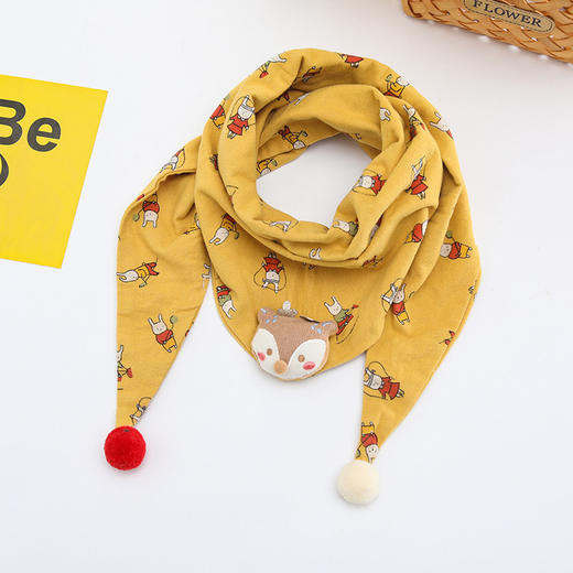 立减10【孩子的颈间系上这款饱满厚实、手感柔软的围巾】它不单亮丽、时尚，更是冬日里温暖体贴的陪伴。男女宝宝新款围脖ins韩版秋冬季男女童时尚格子加厚三角形，1-8岁儿童适用，多色可选！#异业福利 商品图12