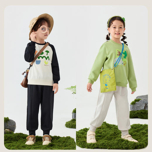 【蹦蹦裤】迷你巴拉男女童裤子宝宝腰围可调节运动裤卫裤长裤 商品图2