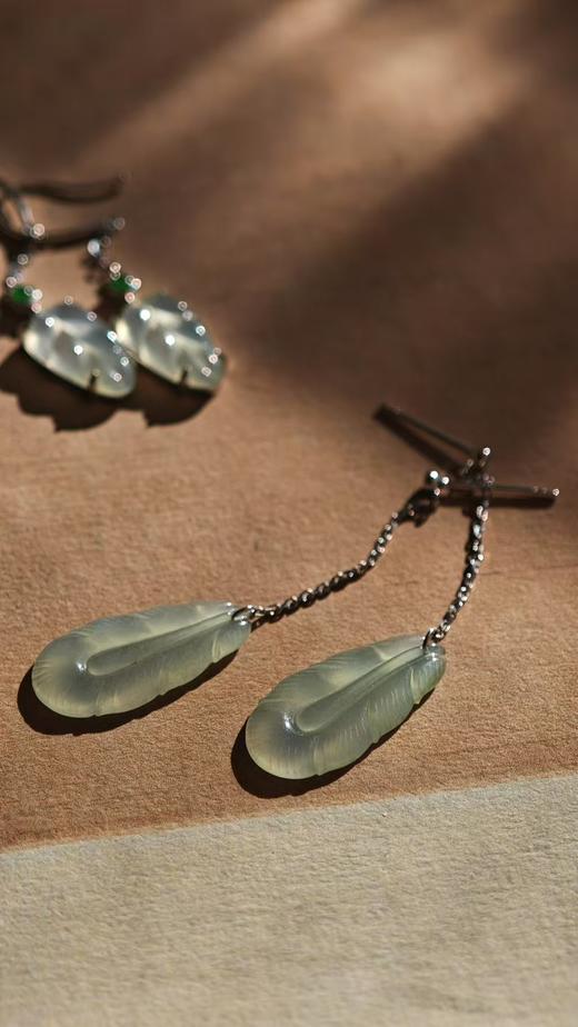 初雪·翡翠耳坠集【嘉石538】 商品图3
