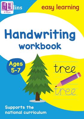 【中商原版】Handwriting Workbook Ages 5-7 柯林斯易学儿童：书写练习册 5-7岁 英文学习 港台原版 