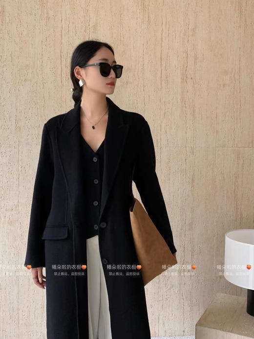 高级感假两件羊毛大衣 商品图1