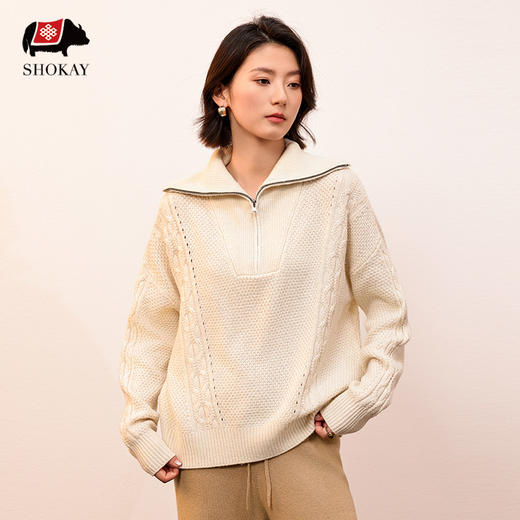 SHOKAY 牦牛服饰系列  100%牦牛绒套衫，质地柔软手感细腻 商品图5