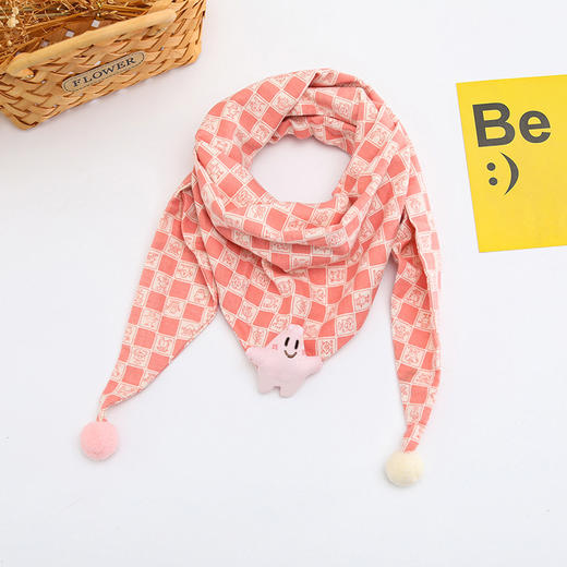 立减10【孩子的颈间系上这款饱满厚实、手感柔软的围巾】它不单亮丽、时尚，更是冬日里温暖体贴的陪伴。男女宝宝新款围脖ins韩版秋冬季男女童时尚格子加厚三角形，1-8岁儿童适用，多色可选！#异业福利 商品图13