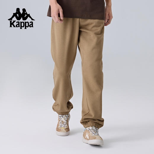 Kappa卡帕背靠背运动长裤新款纯棉裤子针织休闲裤男款收口束脚裤K0F12AK18 商品图2