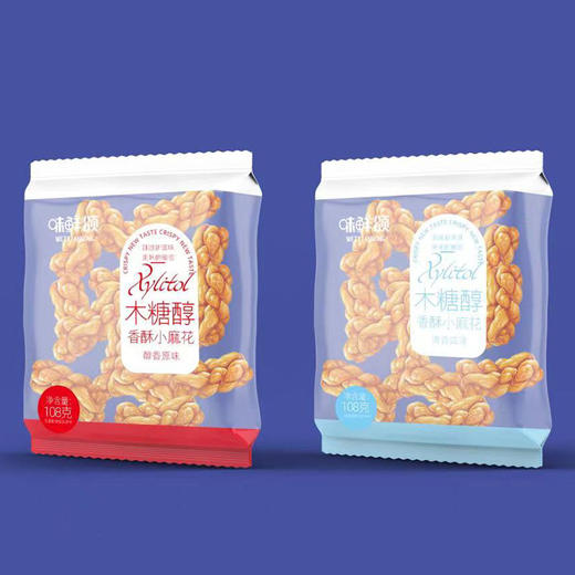 味鲜颂木糖醇香酥小麻花20袋家庭分享装 商品图0