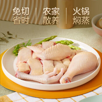温氏原切清麻鸡块1斤 农家散养土鸡 莫氏鸡煲同款食材 125天走地鸡 商品图2