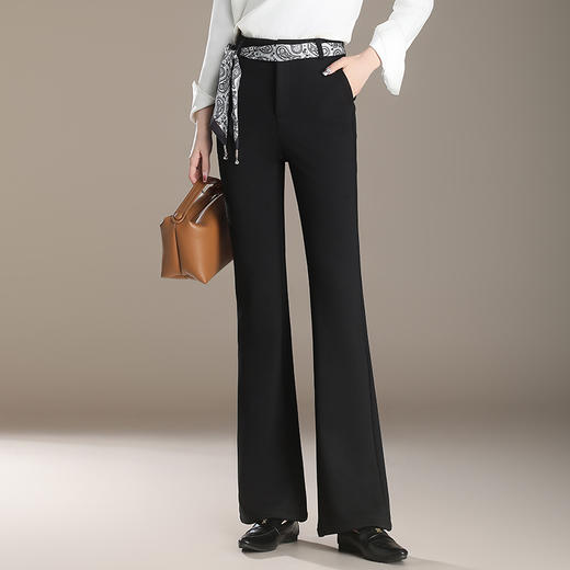 加绒加厚保暖裤高腰裤，气质女装长款裤子MYX- JF-3873-Y 商品图1