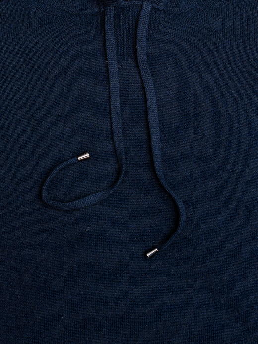 Dalmo 藏蓝羊绒帽衫 商品图1