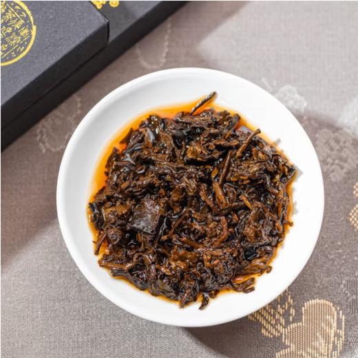 俊仲号普洱熟茶俊仲金砖老树普洱砖茶云南熟普木盒茶叶768g送礼盒装  包邮 商品图5