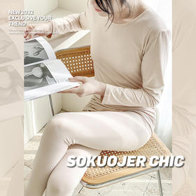 「双面磨毛套装！五色可选」品质双面磨毛秋季保暖内衣套装女打底内搭大码贴身秋衣秋裤