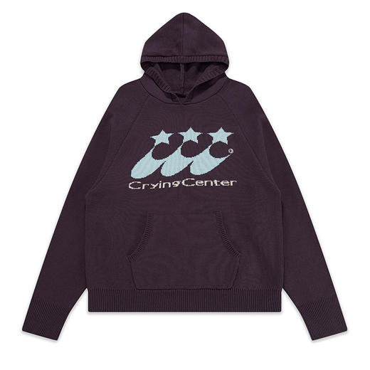 CryingCenter 复古彗星戴帽插袋针织毛衣 哭喊中心 商品图8