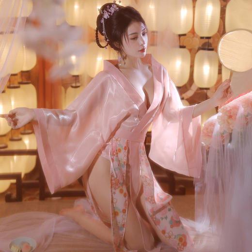 落樱浮光纱宽袖汉服套装3941 商品图3