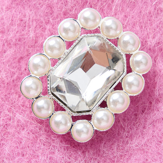 浪漫优雅芭比粉钉珠钻扣毛呢外套MF85CT753 商品图2