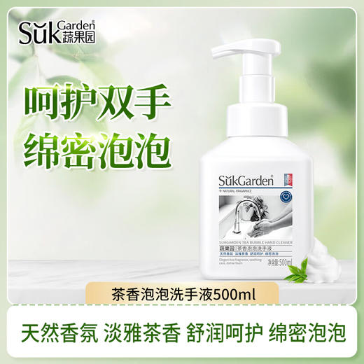 【特惠】SukGarden蔬果园茶香泡泡洗手液500ml 商品图0