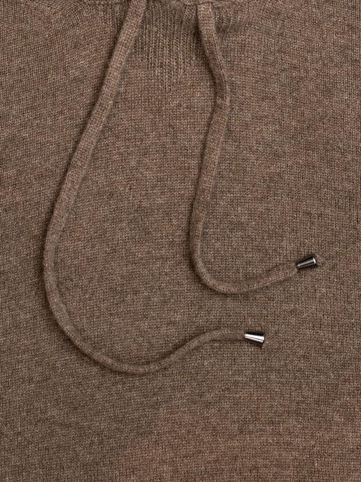 Dalmo 棕色羊绒帽衫 商品图1