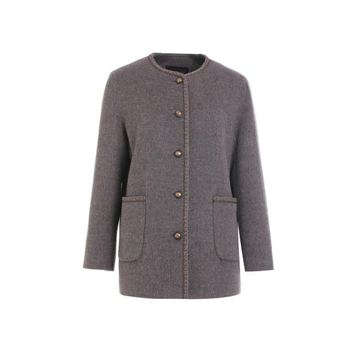 乔万尼中长款小香风羊毛外套短款时尚大衣EM4B595 商品图5