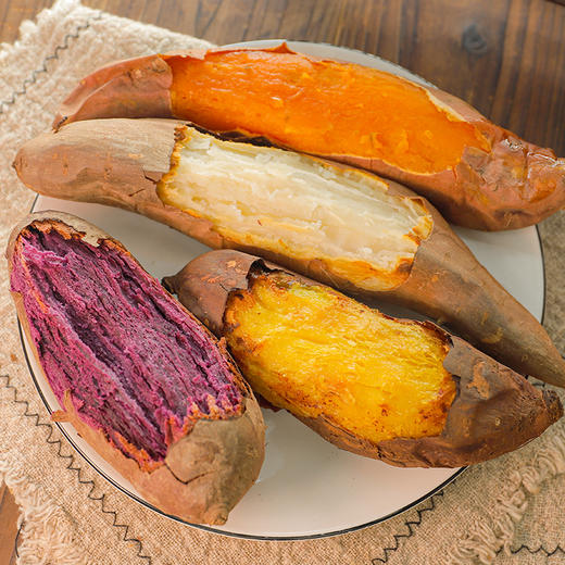 【四拼蜜薯】榴莲蜜薯 紫薯 哈蜜薯 烟薯25号 软糯香甜 4.5斤装 商品图4