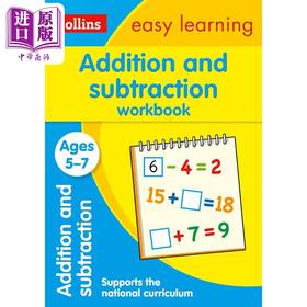 【中商原版】Addition and Subtraction Workbook Ages 5-7  柯林斯易学儿童：加减法练习册 5-7岁 英文原版 Collins